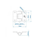 SPP Scharnier für Ladebordwände und Transportkisten ZW-02.40