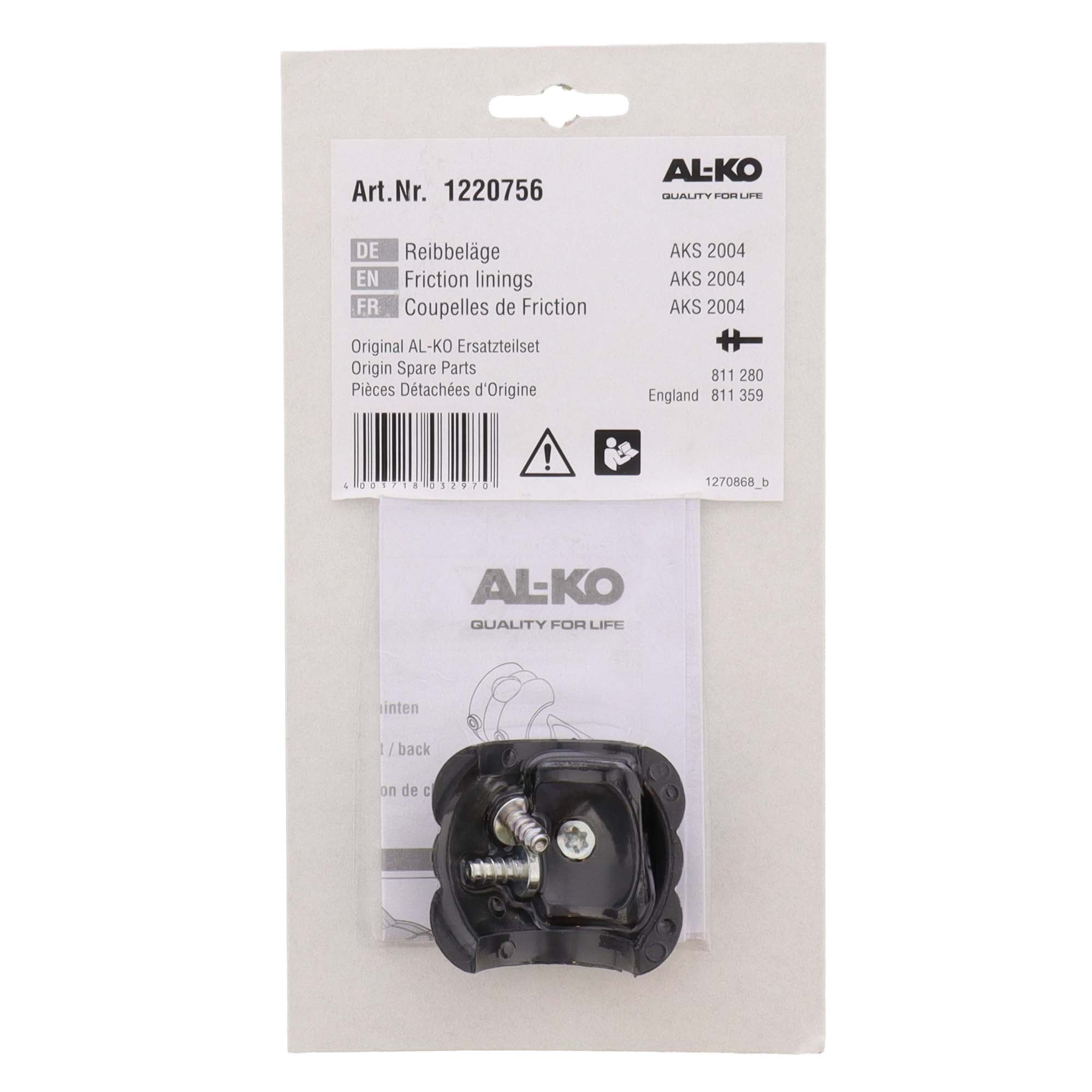 AL-KO Reibbelag Satz vo./hi. für AKS 2004 | 1220756