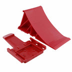 Unterlegkeil Bremskeil Rot mit Klipp-Halter