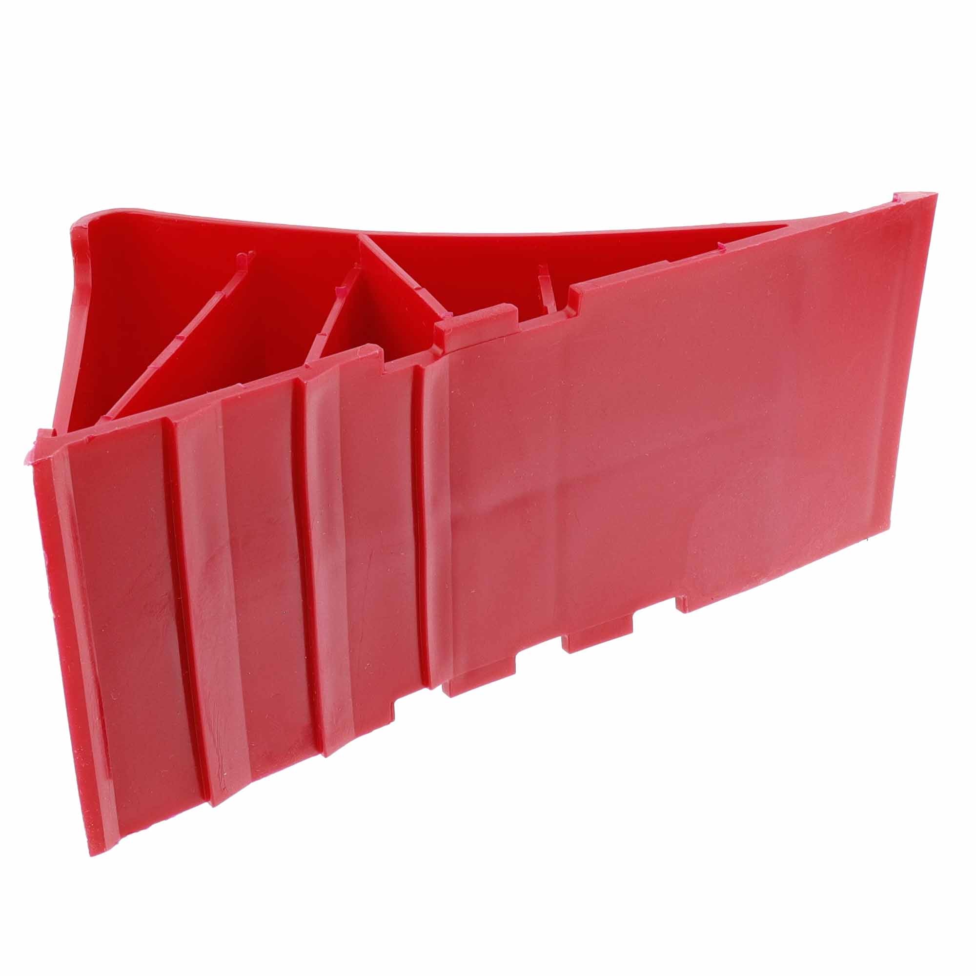 Unterlegkeil Bremskeil Rot mit Klipp-Halter