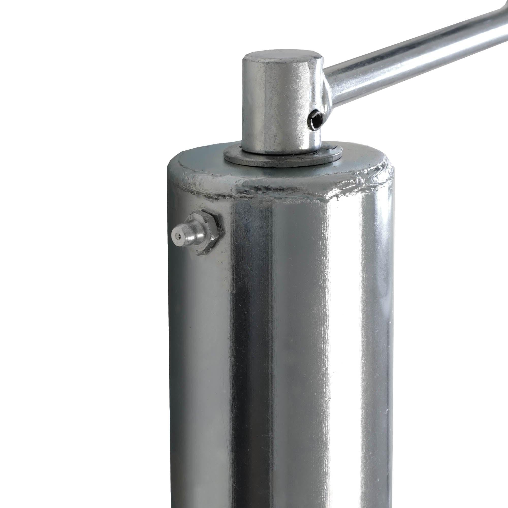 Anhänger Automatik Stützrad 60mm 400kg Stützlast mit Anbausatz TheDrive trailerteile.eu.