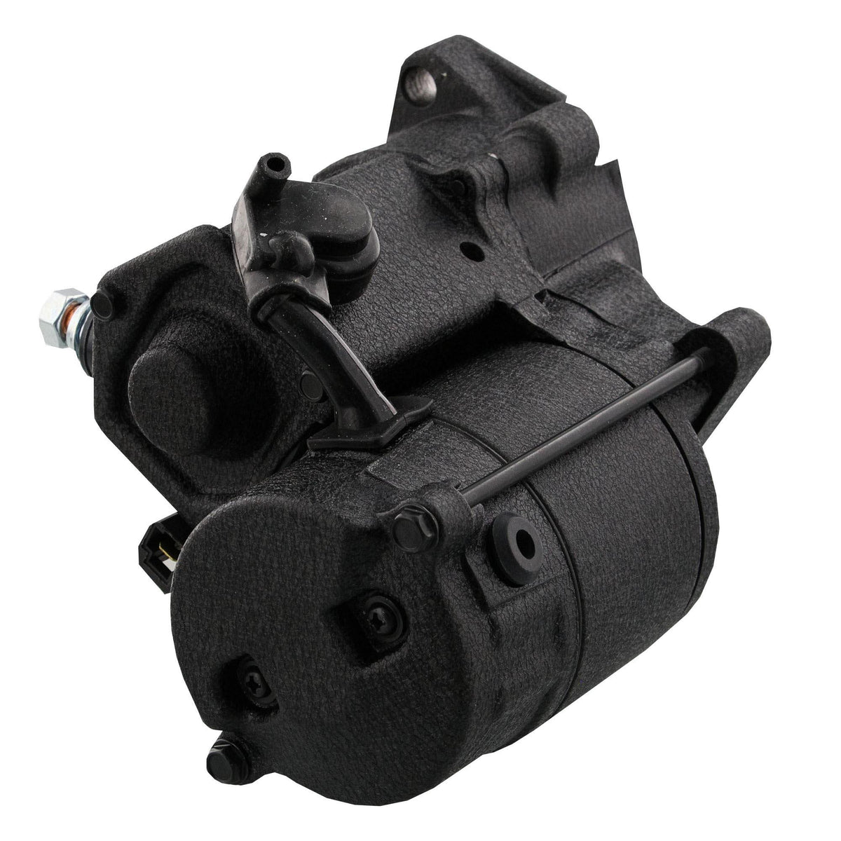 ANLASSER passend für Harley Davidson 12 Volt / 1,2 Kw schwarz matt cargo trailerteile.eu.