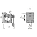 Stützrad Set mit Klemmhalter 500kg Ø60mm