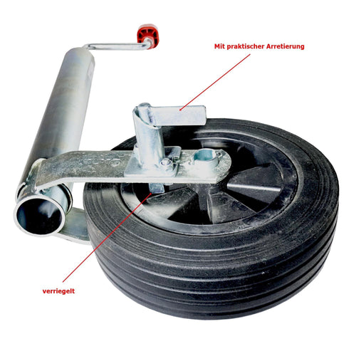 AL-KO Anhänger Stützrad Compact 150kg mit Bremse - 1224351 AL-KO trailerteile.eu.