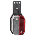 Flexipoint Umrissleuchte rot/weiss mit Halter links 0,5m DC-Kabel