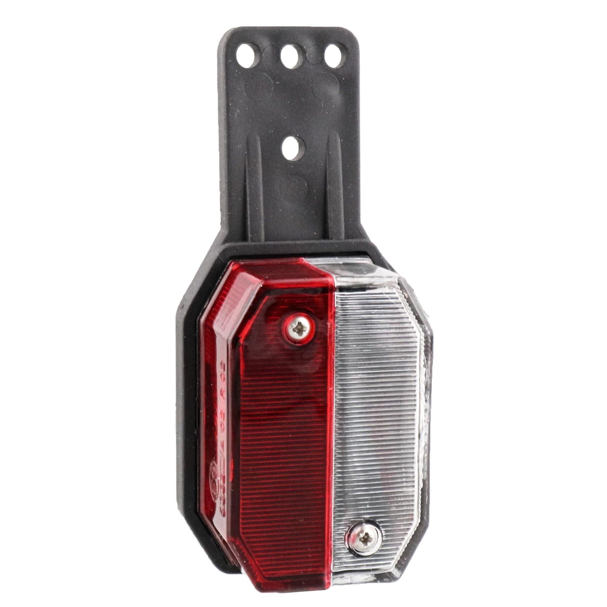 Flexipoint Umrissleuchte rot/weiss mit Halter rechts 0,5m DC-Kabel