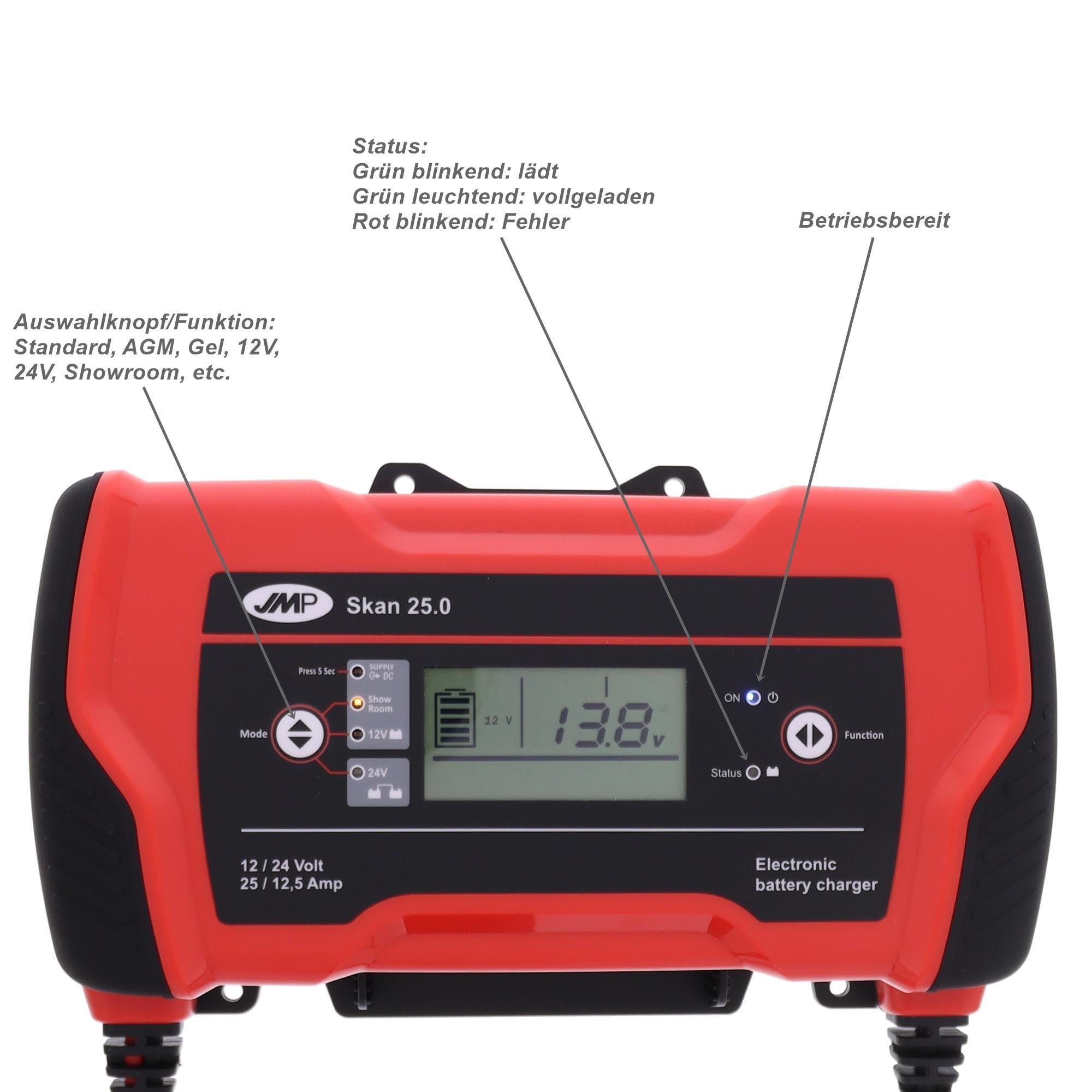 JMP SKAN 25.0 Batterieladegerät 12-24V / 25A JMP trailerteile.eu.