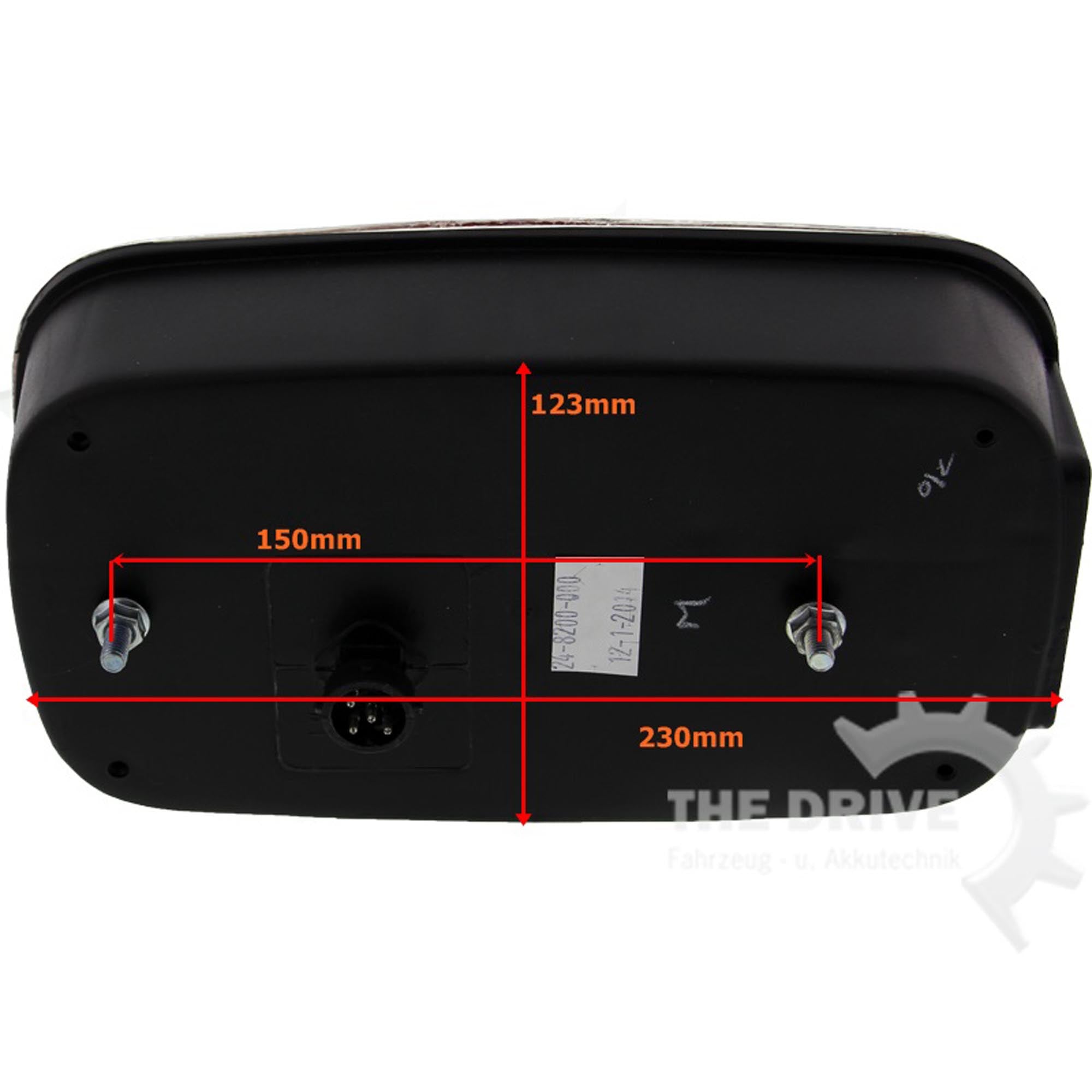Aspöck Multipoint 3 Rückleuchtensatz mit NSL passend für 7-pol.