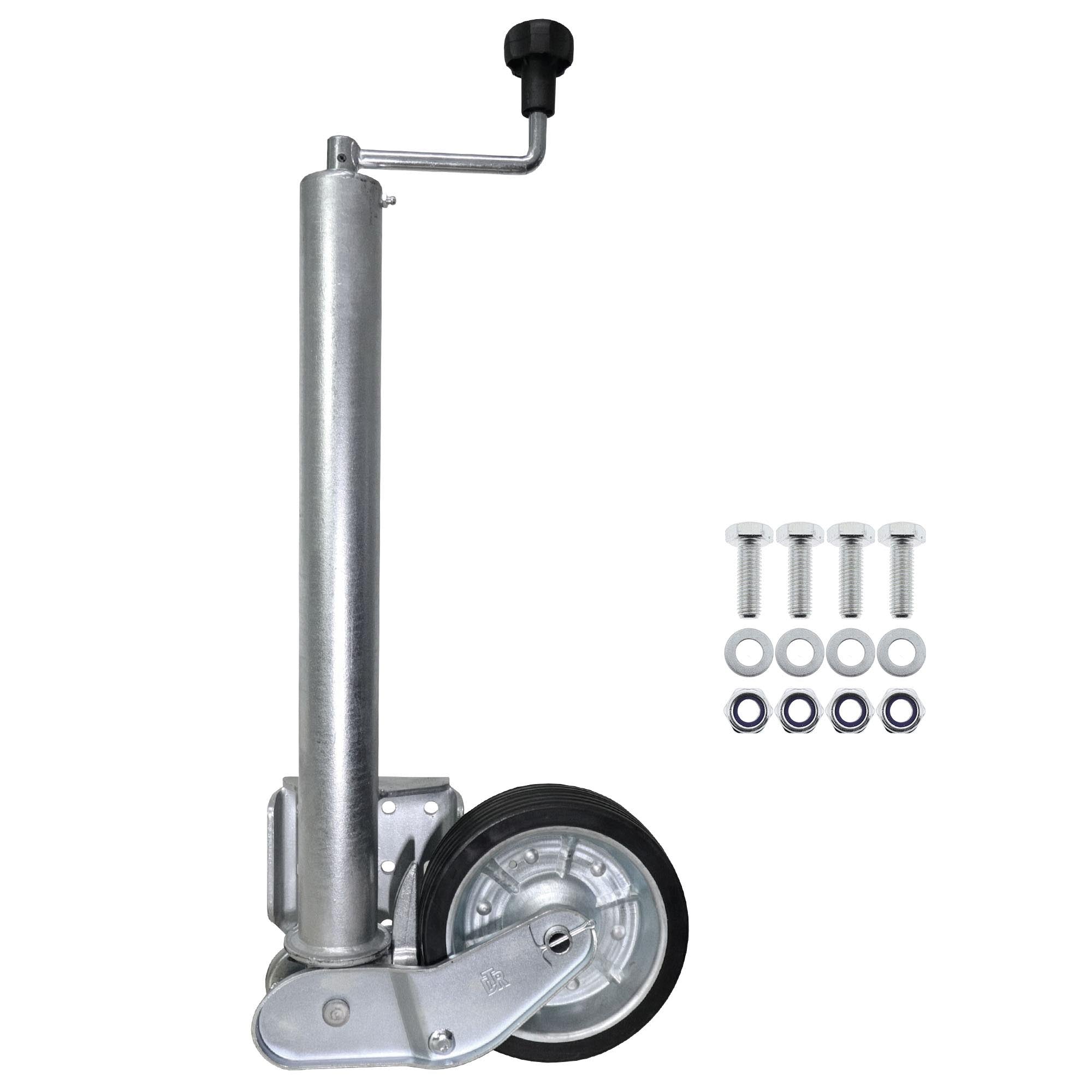 Stützrad 500KG 200x60 langes Rohr + Schraubensatz