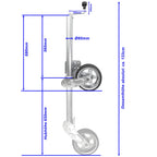 Stützrad 500KG TD60V-XL 230x80 extra Lang TheDrive trailerteile.eu.