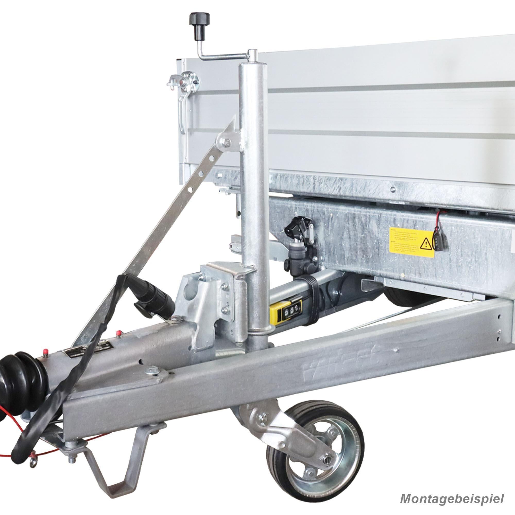 Stützrad 500KG TD60V-XL 230x80 extra Lang TheDrive trailerteile.eu.