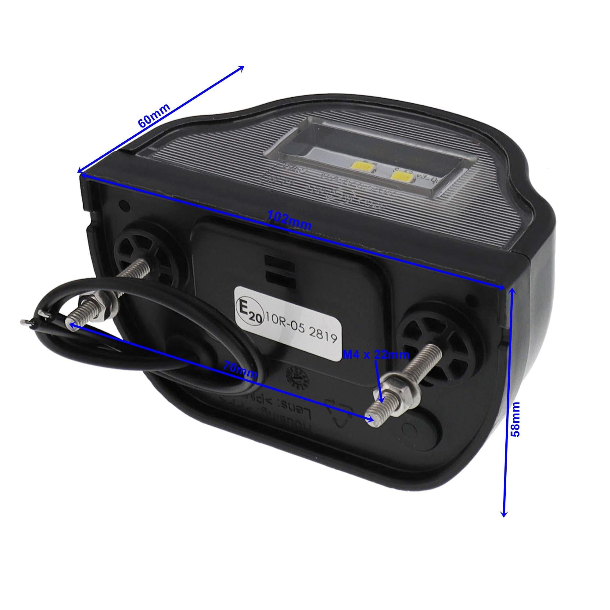 LED-Kennzeichenleuchte 12-24Volt / 1Watt