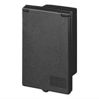 CEE-Einspeisestecker Einbau rechteckig schwarz