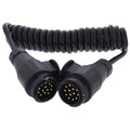 Anhänger-Spiralkabel 13-polig Stecker auf Stecker 3 Meter
