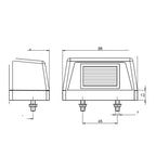 Kennzeichenleuchte LT120 12V/5W Promot trailerteile.eu.