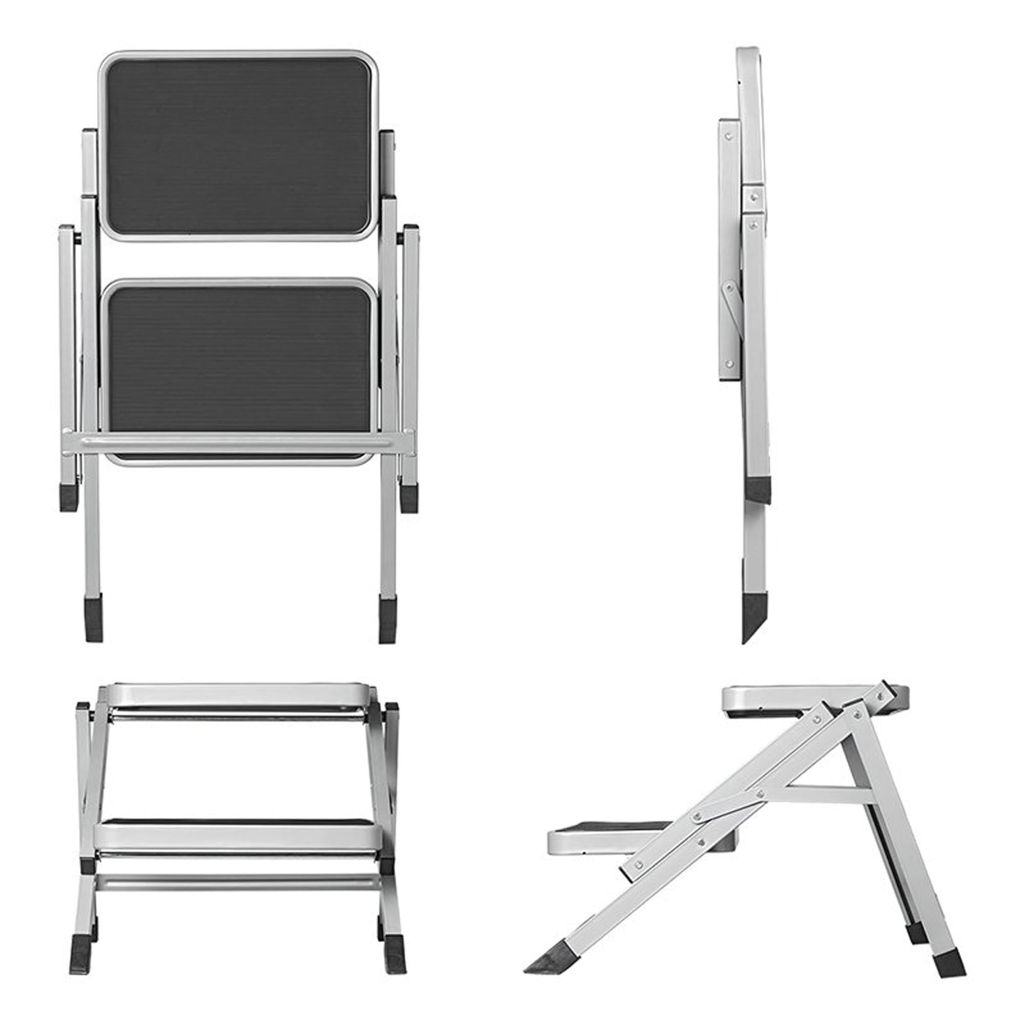 Doppeltrittstufe faltbar für Haushalt, Wohnwagen, Werkstatt