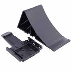 Unterlegkeil Bremskeil Schwarz mit Klipp-Halter