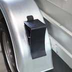 Unterlegkeil Bremskeil Schwarz mit Klipp-Halter