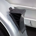 Unterlegkeil Bremskeil Schwarz mit Klipp-Halter