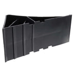 Unterlegkeil Bremskeil Schwarz mit Klipp-Halter