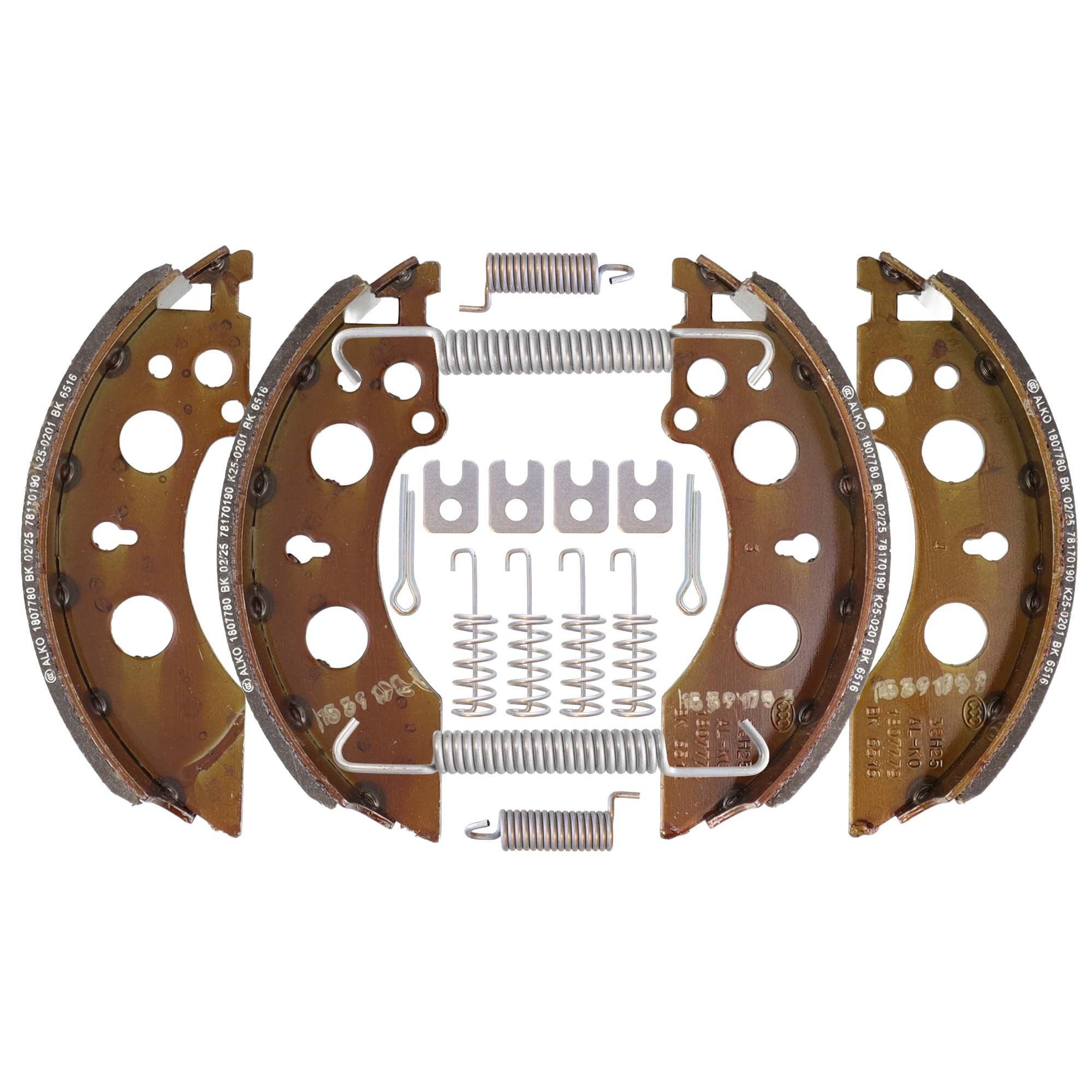 AL-KO Bremsbacken Satz 1213889 für 2050 / 2051 200x50mm AL-KO trailerteile.eu.