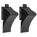 2x Unterlegkeile Bremskeil mit Klipp-Halter Schwarz Keil Anhänger Trailer U-Keil LOKHEN trailerteile.eu.