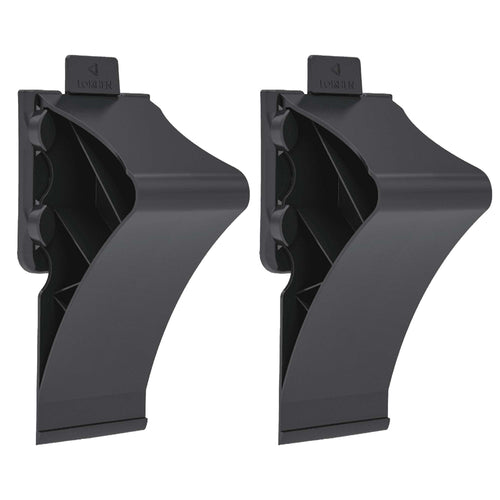 2x Unterlegkeile Bremskeil mit Klipp-Halter Schwarz Keil Anhänger Trailer U-Keil LOKHEN trailerteile.eu.