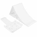 Unterlegkeil Bremskeil Weiss mit Klipp-Halter Tripus trailerteile.eu.