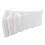 Unterlegkeil Bremskeil Weiss mit Klipp-Halter