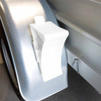 Unterlegkeil Bremskeil Weiss mit Klipp-Halter