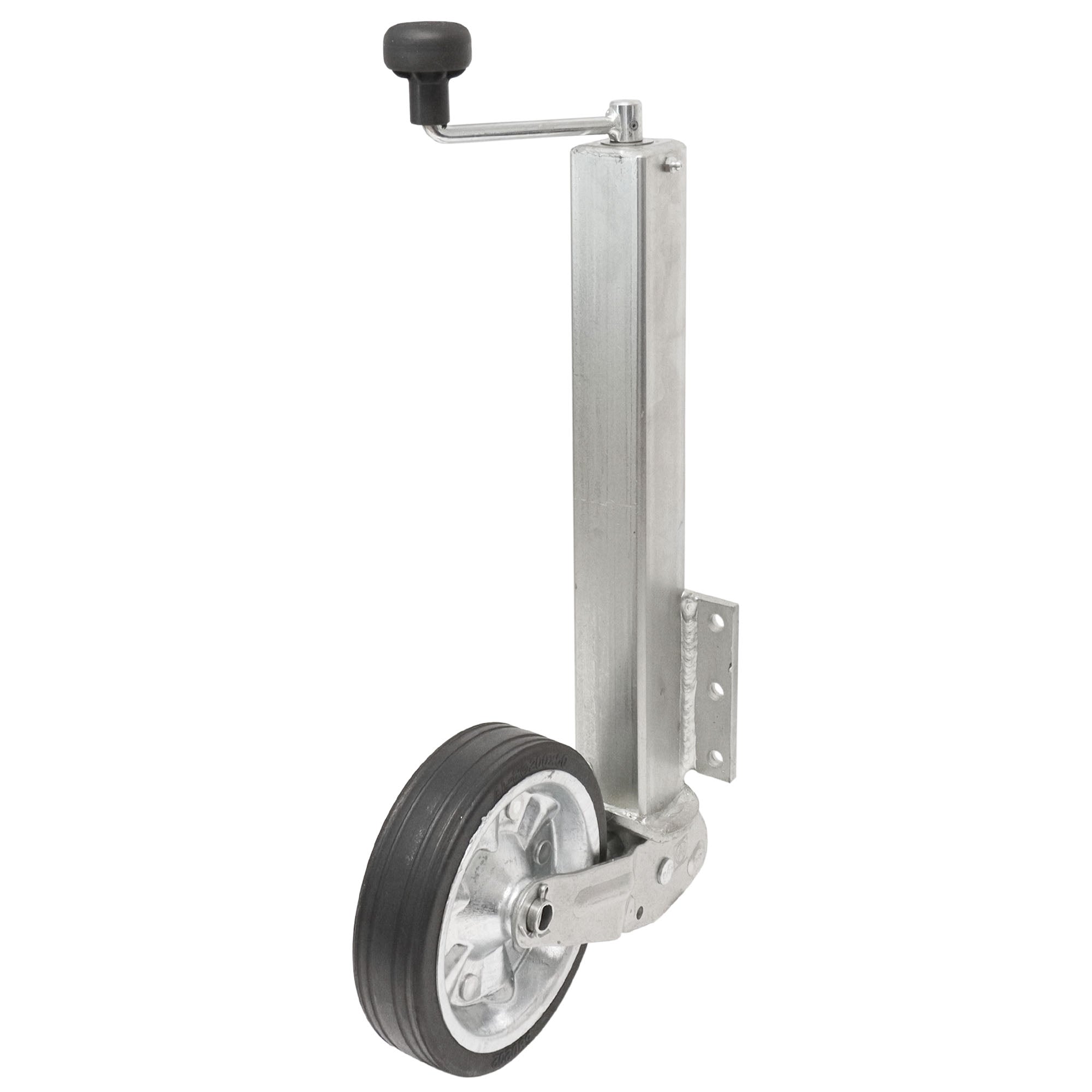 Automatik-Stützrad 60mm Vierkant, 6-Loch, 500kg Stützlast