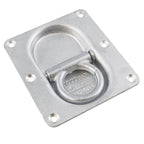 Suer Zurrring H2404 mit doppelter Bodenplatte, verzinkt, mit Rückzugfeder, Belastbarkeit 1000 daN,  DIN EN 12640:2001-01