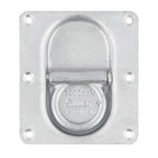 Suer Zurrring H2404 mit doppelter Bodenplatte, verzinkt, mit Rückzugfeder, Belastbarkeit 1000 daN,  DIN EN 12640:2001-01